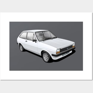 Ford Fiesta Mk 1 in diamond white Posters and Art